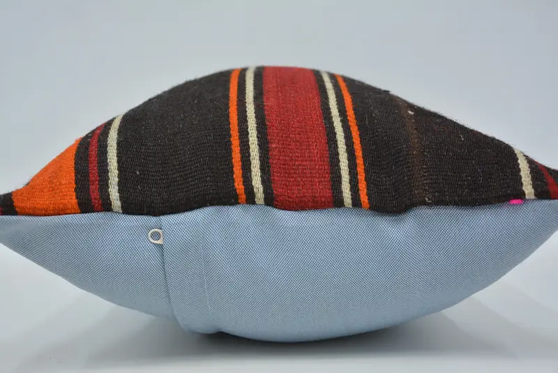 Bright Cushion Case, Kilim Cushion Sham, 16x24 Brown Pillow Cover, Pillow Cover, Outdoor Pillow Cover, Pillow for Sofa, Throw Kilim Pillow - 5