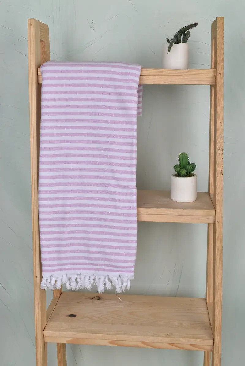 70x36 Cotton Terry Striped Towel, Best Wedding Gift, Beach towel, Customized Turkish Towel, Spa Towel, Gift Towel, Turkish bath towel, Gift For Him - 8