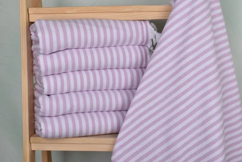 70x36 Cotton Terry Striped Towel, Best Wedding Gift, Beach towel, Customized Turkish Towel, Spa Towel, Gift Towel, Turkish bath towel, Gift For Him - 2