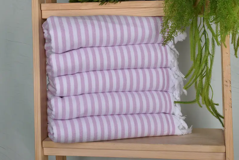 70x36 Cotton Terry Striped Towel, Best Wedding Gift, Beach towel, Customized Turkish Towel, Spa Towel, Gift Towel, Turkish bath towel, Gift For Him - 1