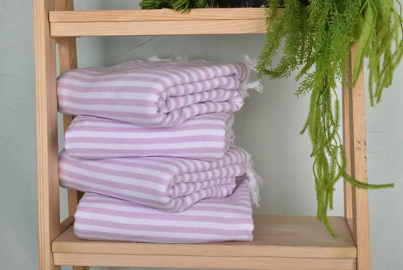 70x36 Cotton Terry Striped Towel, Best Wedding Gift, Beach towel, Customized Turkish Towel, Spa Towel, Gift Towel, Turkish bath towel, Gift For Him - 7
