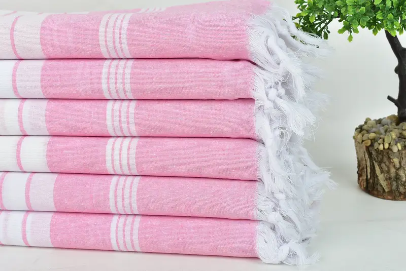 Embroidered Towel, 68x36 Cotton Striped Towel, Bachelorette Party Gifts, Bachelorette Party Favors Beach, Bachelorette Party Gift, Turkish Towel Set - 3