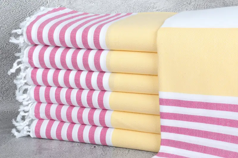 Fouta towel, 70x40 Cotton Striped Towel, Gift For Him, Turkish towel bulk order for wedding gifts, Personalized Turkish Towel, Baby Boy Gift - 1