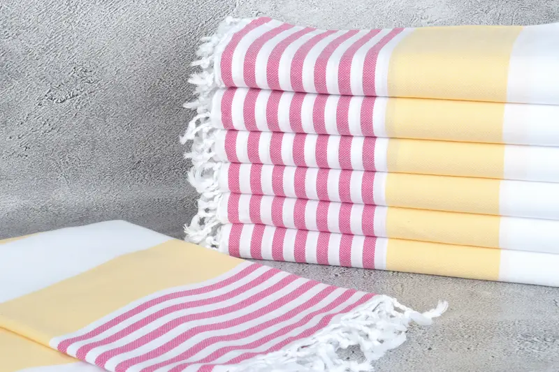Fouta towel, 70x40 Cotton Striped Towel, Gift For Him, Turkish towel bulk order for wedding gifts, Personalized Turkish Towel, Baby Boy Gift - 2