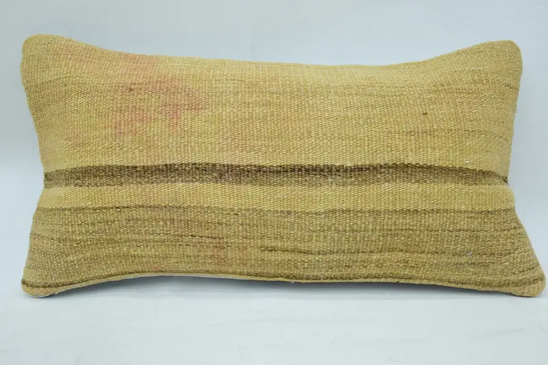 Office Chair Cushion Case, Gift Pillow, Authentic Pillow Cover, Cushion Case, Pillow for Sofa, Vintage Pillow, 8x16 Beige Pillow - 4