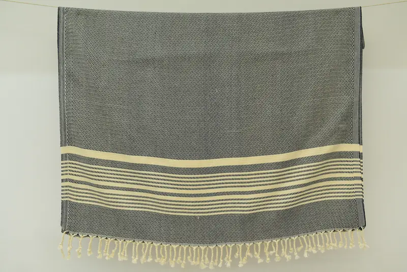 Wedding Gift, Absorbent Turkish towel, Organic Towel, Bachelorette Party Gifts For Bride, 70x40 Cotton Striped Towel, Memorial Gift, Peshtemal Towel - 7