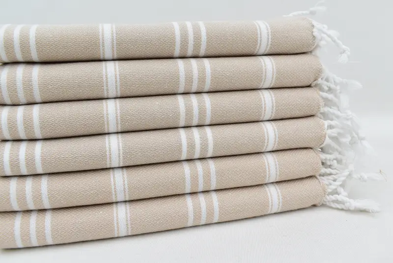 Türk havlu monogramı, düğün iyilikleri, nedime hediyeleri, eve taşınma hediyesi, spor salonu havlu, küçük banyo havluları, bebek hediyesi, 40x24 pamuklu çizgili havlu - 2