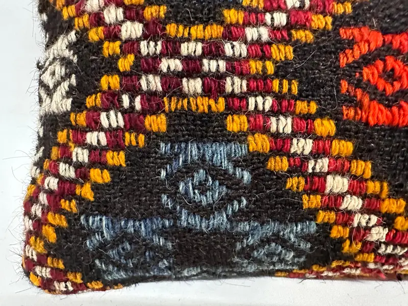 Interior Designer Pillow, Tapestry Pillow Cover, Pillow for Sofa, Sustainable Pillow, Pillow Case, Kilim Pillow, 12x36 Red Cushion Cover - 4