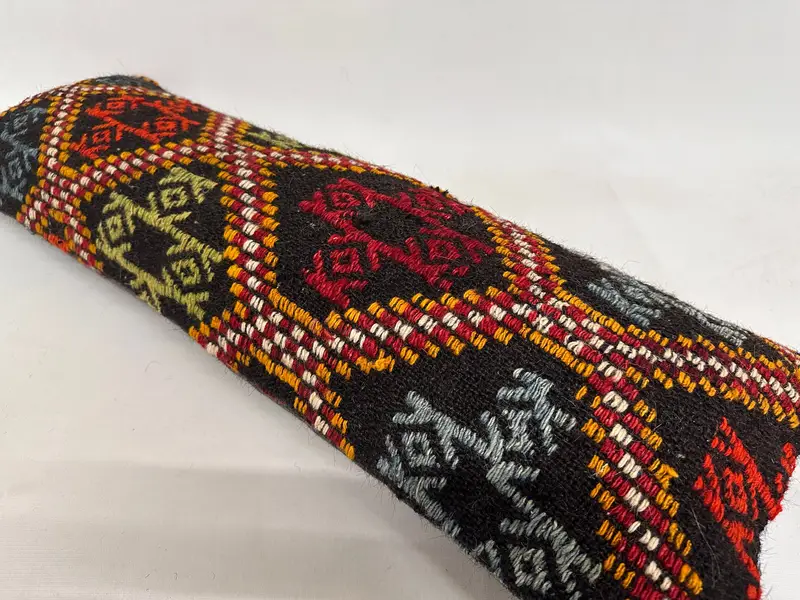 Interior Designer Pillow, Tapestry Pillow Cover, Pillow for Sofa, Sustainable Pillow, Pillow Case, Kilim Pillow, 12x36 Red Cushion Cover - 6