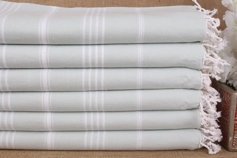 Custom Beach Towel Turkish Cotton Water Green, 40x71 Inches