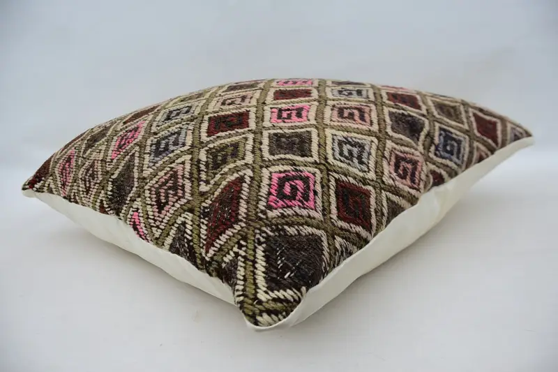 Pillow for Sofa, Chair Cushion Cover, Boho Pillow Sham Cover, Vintage Throw Cushion Cover, Antique Pillows, Pillow, 28x28 Beige Cushion Cover - 6