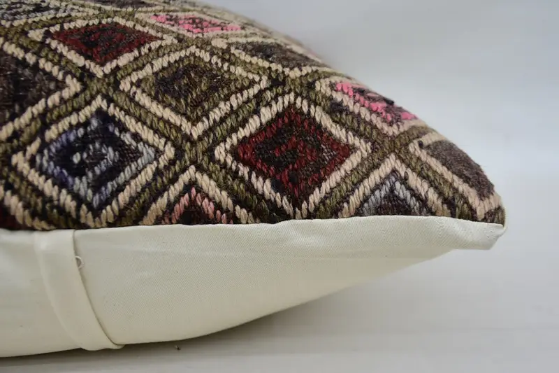 Pillow for Sofa, Chair Cushion Cover, Boho Pillow Sham Cover, Vintage Throw Cushion Cover, Antique Pillows, Pillow, 28x28 Beige Cushion Cover - 5
