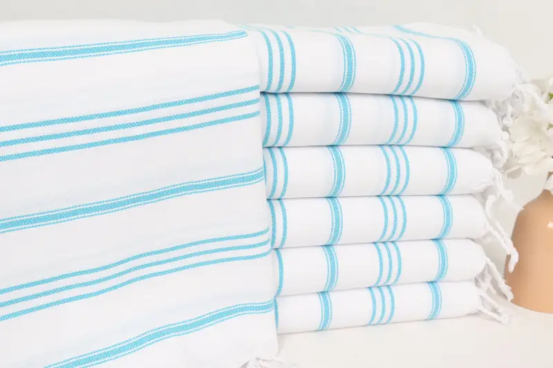 Decorative Towel, Bachelorette Favor, 40x24 Cotton Striped Towel, Turkish Tea Towel, Monogram Towels, Turkish Towel Hand Towel, Small Bath Towels - 1