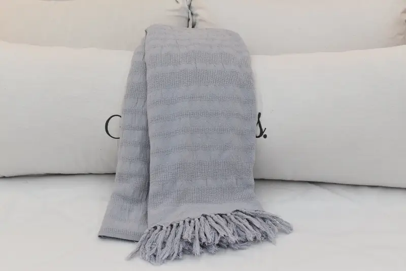 Turkish Tablecloth, Best Wedding Gift, 96x68 Cotton Stonewashed Striped Towel, Bachelorette Party Favors, Tablecloth, Sofa Cover, Bridal Shower Gift - 4