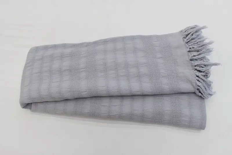 Turkish Tablecloth, Best Wedding Gift, 96x68 Cotton Stonewashed Striped Towel, Bachelorette Party Favors, Tablecloth, Sofa Cover, Bridal Shower Gift - 2