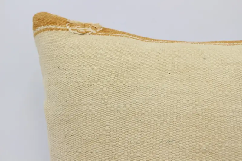 16x24 Beige Pillow, Turkish Pillow, Turkish Corner Pillow Case, Pillow for Couch, Pillow Sham, Christmas Pillow, Ethnical Kilim Rug Pillow - 2