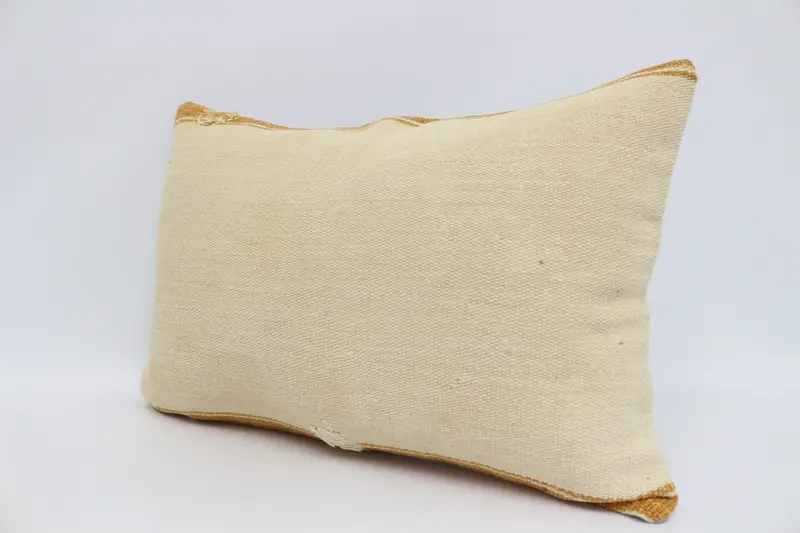 16x24 Beige Pillow, Turkish Pillow, Turkish Corner Pillow Case, Pillow for Couch, Pillow Sham, Christmas Pillow, Ethnical Kilim Rug Pillow - 4