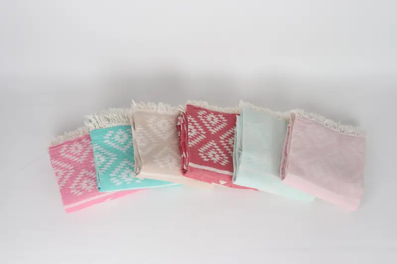 Turkish bath towel, 70x36 Cotton Kilim Towel, Bachelorette Party Favors Beach, Custom Wedding Gifts, Embroidered Towel, Oversized Beach Towel - 3
