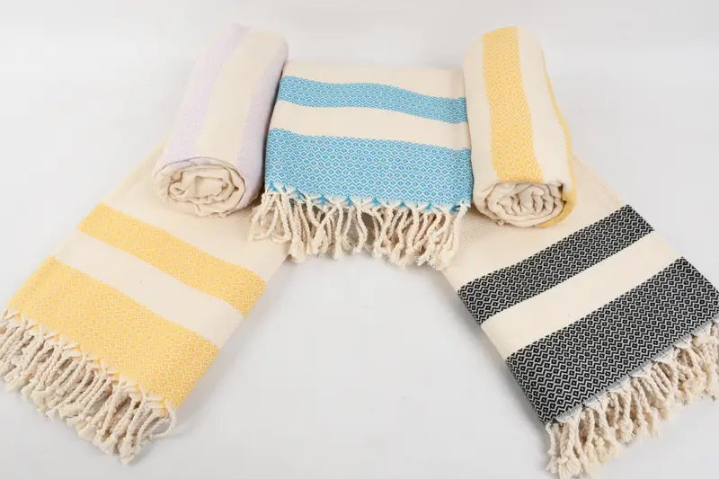 Summer Gift Ideas, Custom Wedding Gift, Personalized Towel, Personalized Wedding Gift For Couple, 70x40 Cotton Geometric Towel, Cotton towel - 7