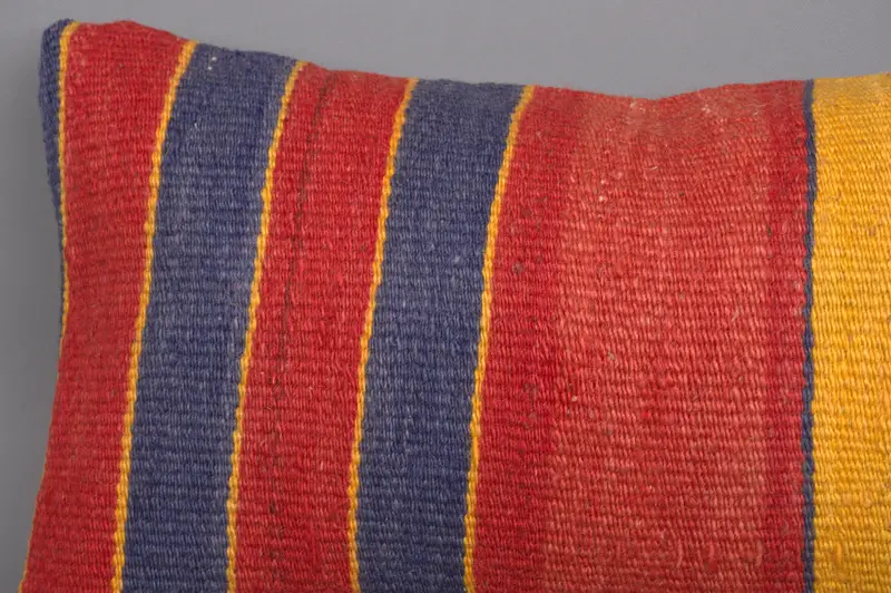 8x16 Red Cushion, Antique Pillows, Boho Throw Pillow Cover, Handmade Kilim Cushion, Ethnic Pillow Sham, Home Decor Pillow, Pillow - 5