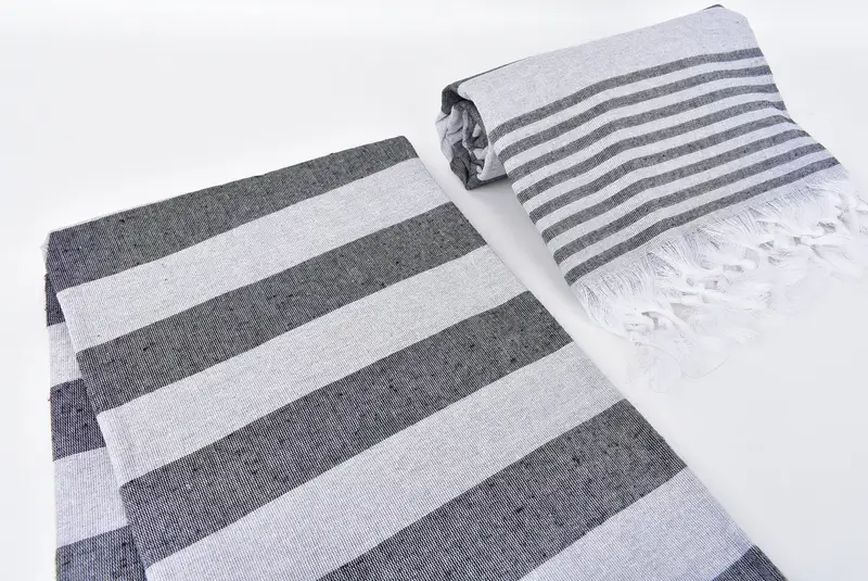 Beach Towel Monogram, 68x36 Cotton Striped Towel, Luxury Beach Towel, Hammam towel, Halloween Gifts, Bachelorette Party Favors, Gift For Him - 7