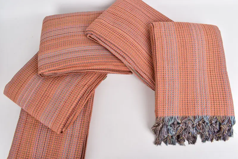 Halloween Blanket, Woven Throw Blanket, Organic Throw, Christmas Gift Blanket, Personalized Gifts, 92x88 Cotton Geometric Towel, Turkish Blanket - 3