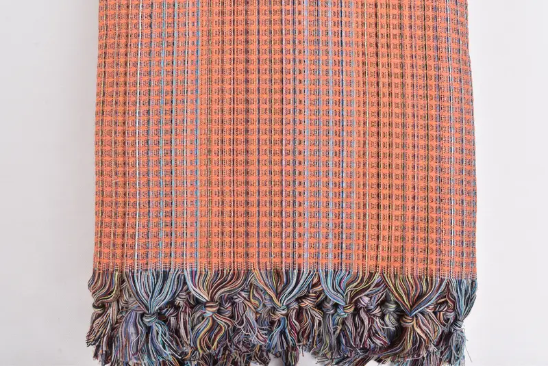 Halloween Blanket, Woven Throw Blanket, Organic Throw, Christmas Gift Blanket, Personalized Gifts, 92x88 Cotton Geometric Towel, Turkish Blanket - 4