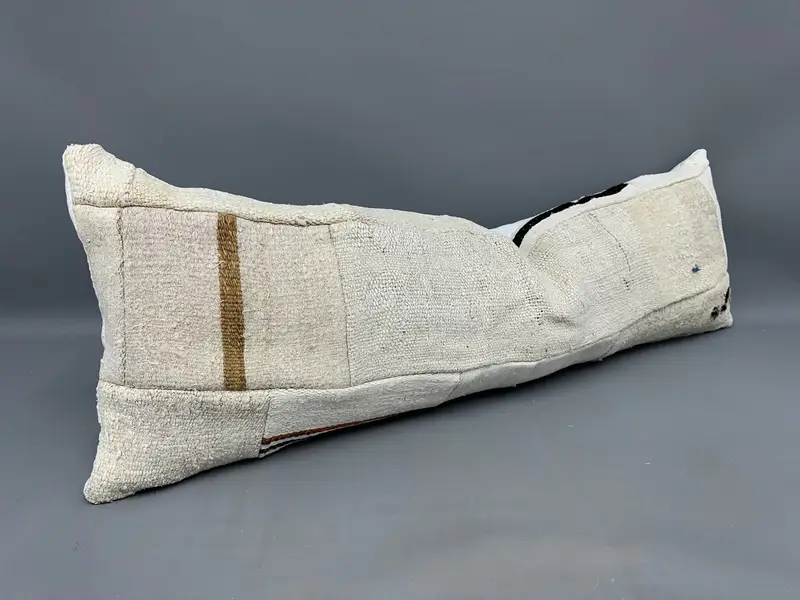 Kilim Cushion Sham, Handmade Pillow Sham, 16x48 Beige Pillow, Handmade Kilim Cushion, Pillow Case, Pillow for Sofa, Handmade Pillow - 2