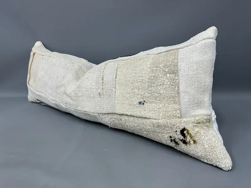 Kilim Cushion Sham, Handmade Pillow Sham, 16x48 Beige Pillow, Handmade Kilim Cushion, Pillow Case, Pillow for Sofa, Handmade Pillow - 3
