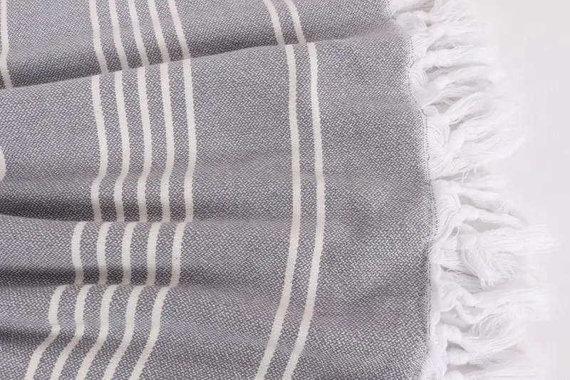 Bedspread, Aesthetic Blanket, Bachelorette Party Favor, Personalized Home Gift Wedding, 96x70 Cotton Striped Towel, Housewarming Gift, Woven Blanket - 8