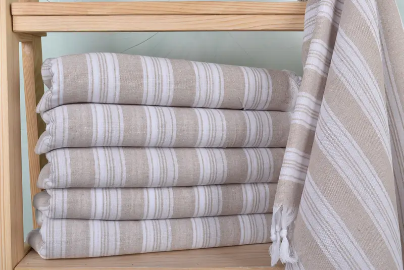 Turkish bath towel, Beach Towel Bulk, Bachelorette Favor, Mexico Bachelorette Party Gifts, Yoga Towel, Best Friend Gift, 70x40 Cotton Striped Towel - 2