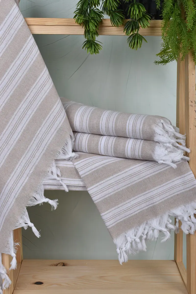 Turkish bath towel, Beach Towel Bulk, Bachelorette Favor, Mexico Bachelorette Party Gifts, Yoga Towel, Best Friend Gift, 70x40 Cotton Striped Towel - 6
