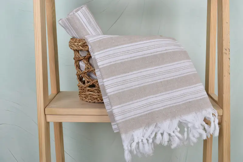 Turkish bath towel, Beach Towel Bulk, Bachelorette Favor, Mexico Bachelorette Party Gifts, Yoga Towel, Best Friend Gift, 70x40 Cotton Striped Towel - 4