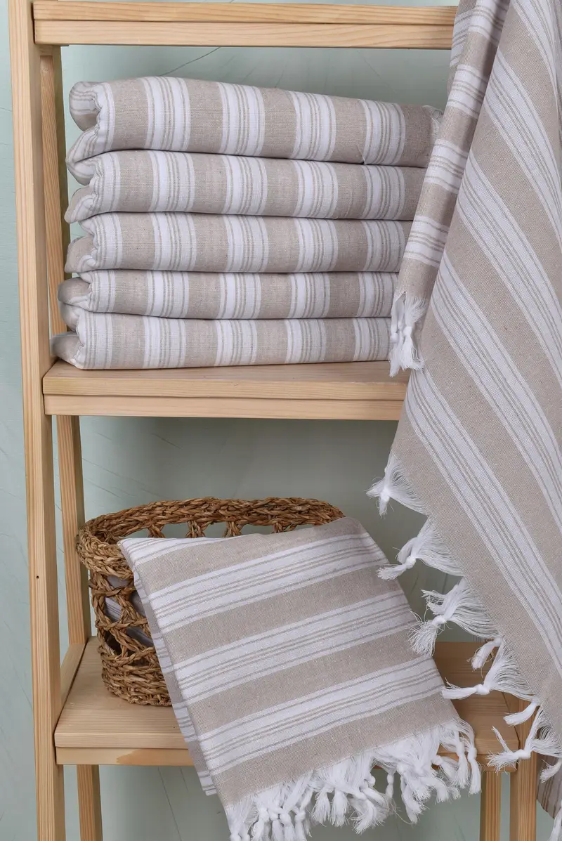 Turkish bath towel, Beach Towel Bulk, Bachelorette Favor, Mexico Bachelorette Party Gifts, Yoga Towel, Best Friend Gift, 70x40 Cotton Striped Towel - 3