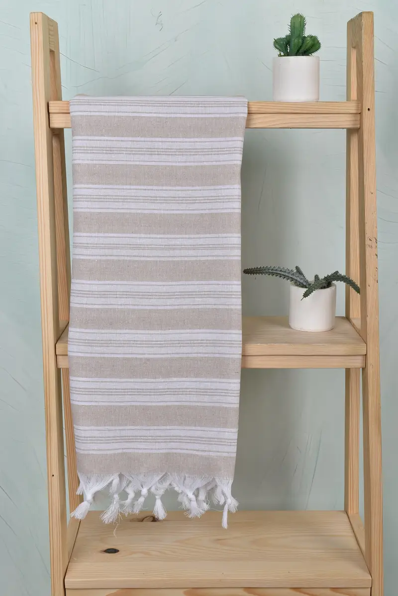 Turkish bath towel, Beach Towel Bulk, Bachelorette Favor, Mexico Bachelorette Party Gifts, Yoga Towel, Best Friend Gift, 70x40 Cotton Striped Towel - 8