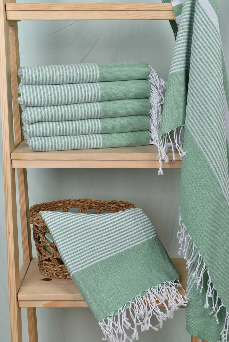 70x40 Cotton Striped Towel, Bachelor Party Favors, Peshtemal Towel, Bachelorette Party Decorations, Lightweight towel, Personalized Wedding Gift - 3