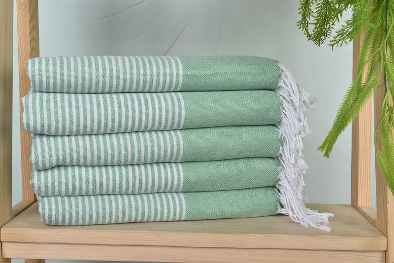 70x40 Cotton Striped Towel, Bachelor Party Favors, Peshtemal Towel, Bachelorette Party Decorations, Lightweight towel, Personalized Wedding Gift - 1