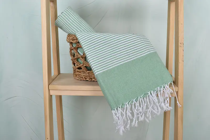 70x40 Cotton Striped Towel, Bachelor Party Favors, Peshtemal Towel, Bachelorette Party Decorations, Lightweight towel, Personalized Wedding Gift - 4