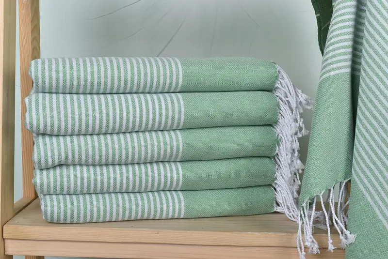 70x40 Cotton Striped Towel, Bachelor Party Favors, Peshtemal Towel, Bachelorette Party Decorations, Lightweight towel, Personalized Wedding Gift - 2