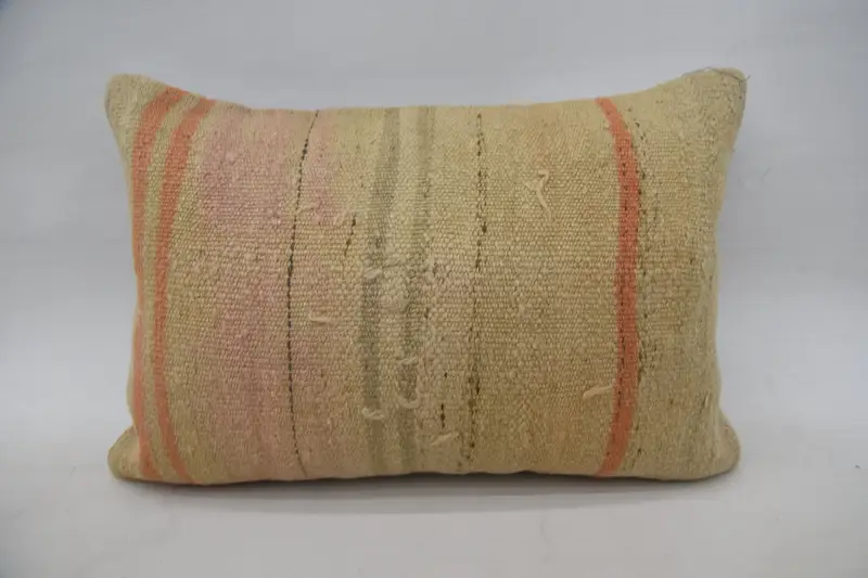 16x24 Beige Pillow Case, Pillow, Vintage Kilim Throw Pillow, Pet Pillow Sham, Home Decor Pillow, Decorative Throw Pillow Sham, Boho Pillow - 1