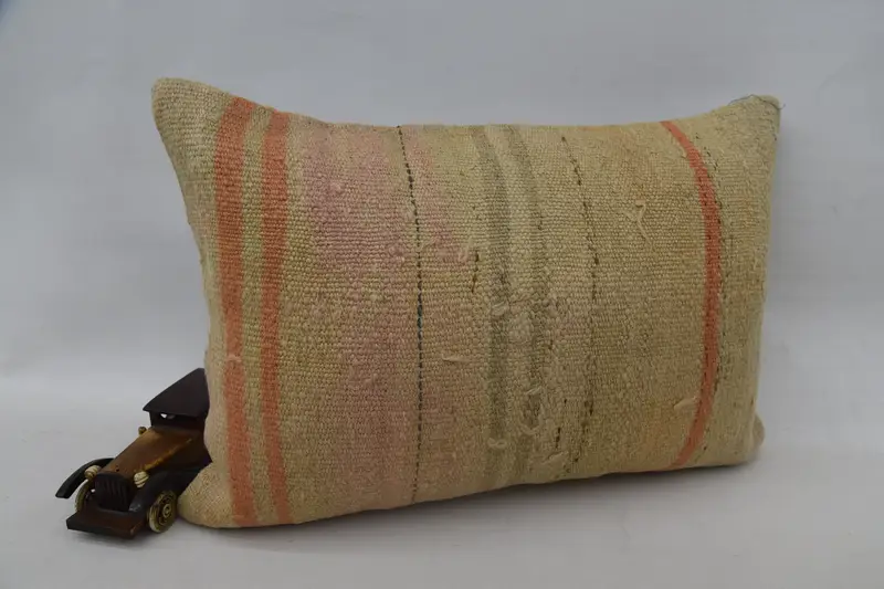 16x24 Beige Pillow Case, Pillow, Vintage Kilim Throw Pillow, Pet Pillow Sham, Home Decor Pillow, Decorative Throw Pillow Sham, Boho Pillow - 2