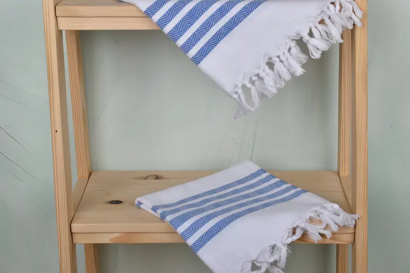 Turkish Tea Towel, 36x24 Cotton Herringbone Towel, Summer Gift, Handmade Gift, Monogram Towels, Bridesmaid Gifts, Kitchen Towel, Gifts For Him - 5