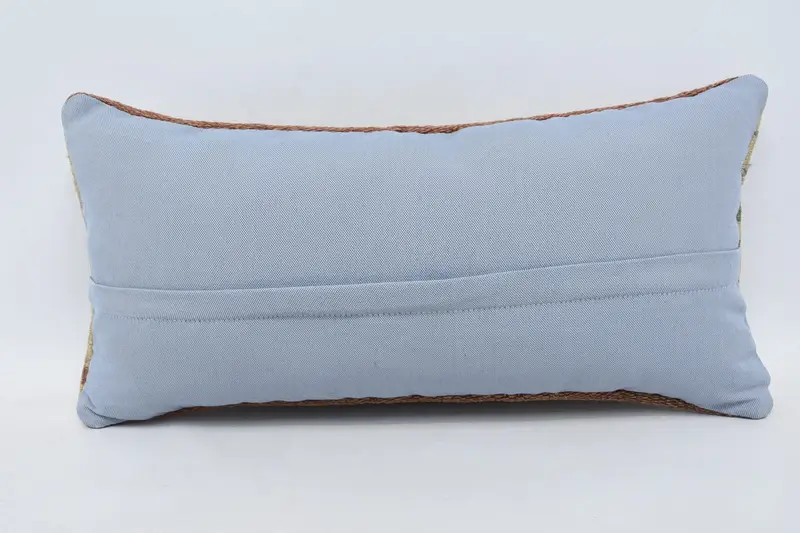 Pillow for Sofa, Turkish Kilim Pillow, Turkish Pillow, Cotton Pillow Sham, Outdoor Patio Pillow Cover, 12x24 Beige Cushion Case, Pillow Cover - 6