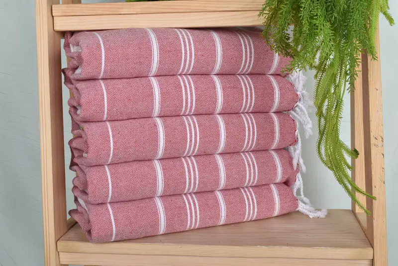 Personalized Dish Towel, Personalized Gifts, 40x24 Cotton Striped Towel, Wedding Gift Kitchen Towel, Bachelorette Favor, Monogram Hand Towel - 1