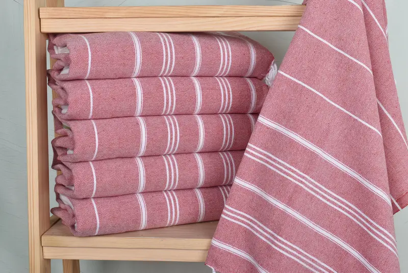 Personalized Dish Towel, Personalized Gifts, 40x24 Cotton Striped Towel, Wedding Gift Kitchen Towel, Bachelorette Favor, Monogram Hand Towel - 2