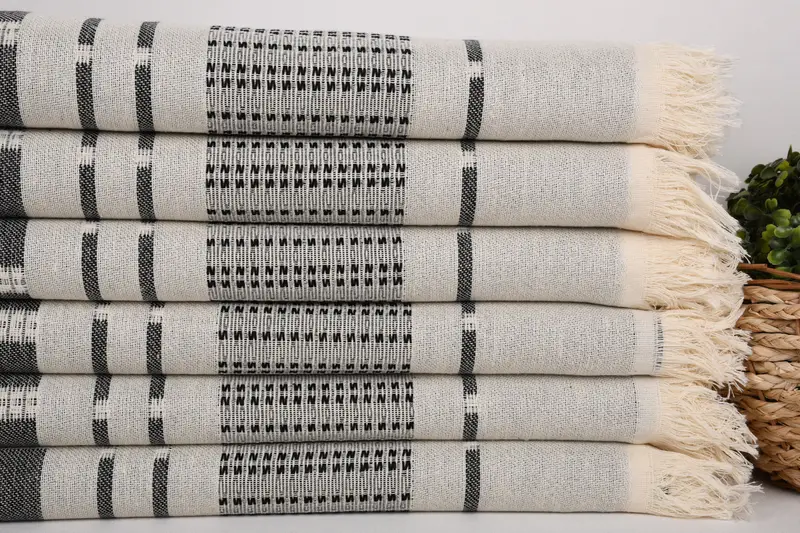 68x36 Cotton Striped Towel, Organic Towel, Housewarming Gift, Personalized Turkish Towel, Cotton towel, Bulk Order Towel, Customized Towels - 3