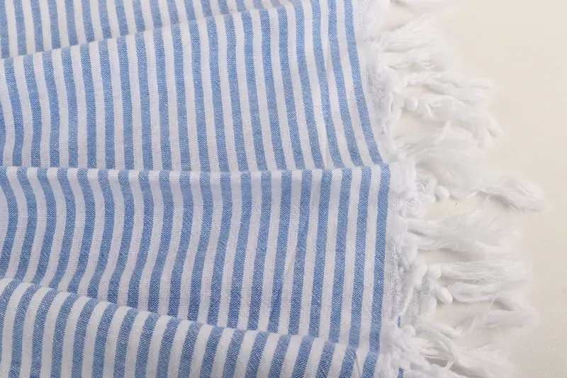 Embroidered Towel, Turkish Beach Towel Monogram, Bridal Shower Gifts, Scarf Towel, Monogram Turkish Towel, 68x36 Cotton Striped Towel, Summer Gift - 8