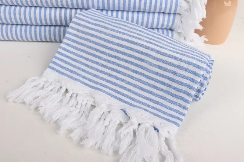 Embroidered Towel, Turkish Beach Towel Monogram, Bridal Shower Gifts, Scarf Towel, Monogram Turkish Towel, 68x36 Cotton Striped Towel, Summer Gift - 4