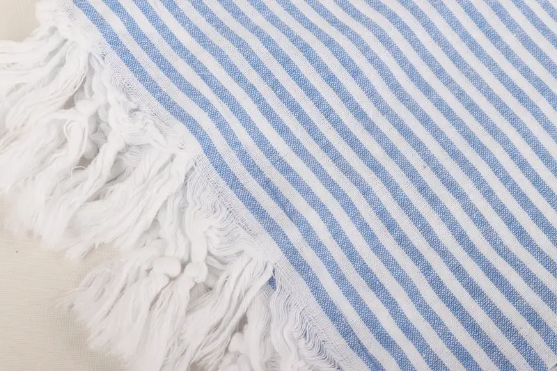 Embroidered Towel, Turkish Beach Towel Monogram, Bridal Shower Gifts, Scarf Towel, Monogram Turkish Towel, 68x36 Cotton Striped Towel, Summer Gift - 7