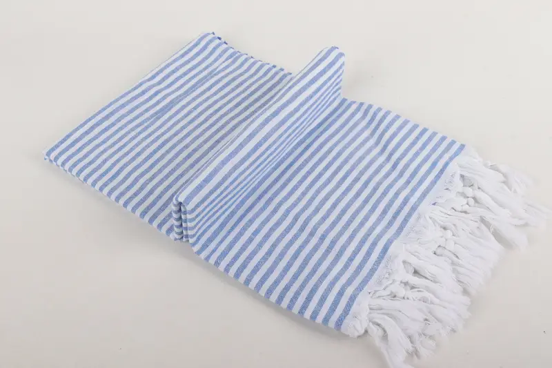 Embroidered Towel, Turkish Beach Towel Monogram, Bridal Shower Gifts, Scarf Towel, Monogram Turkish Towel, 68x36 Cotton Striped Towel, Summer Gift - 6